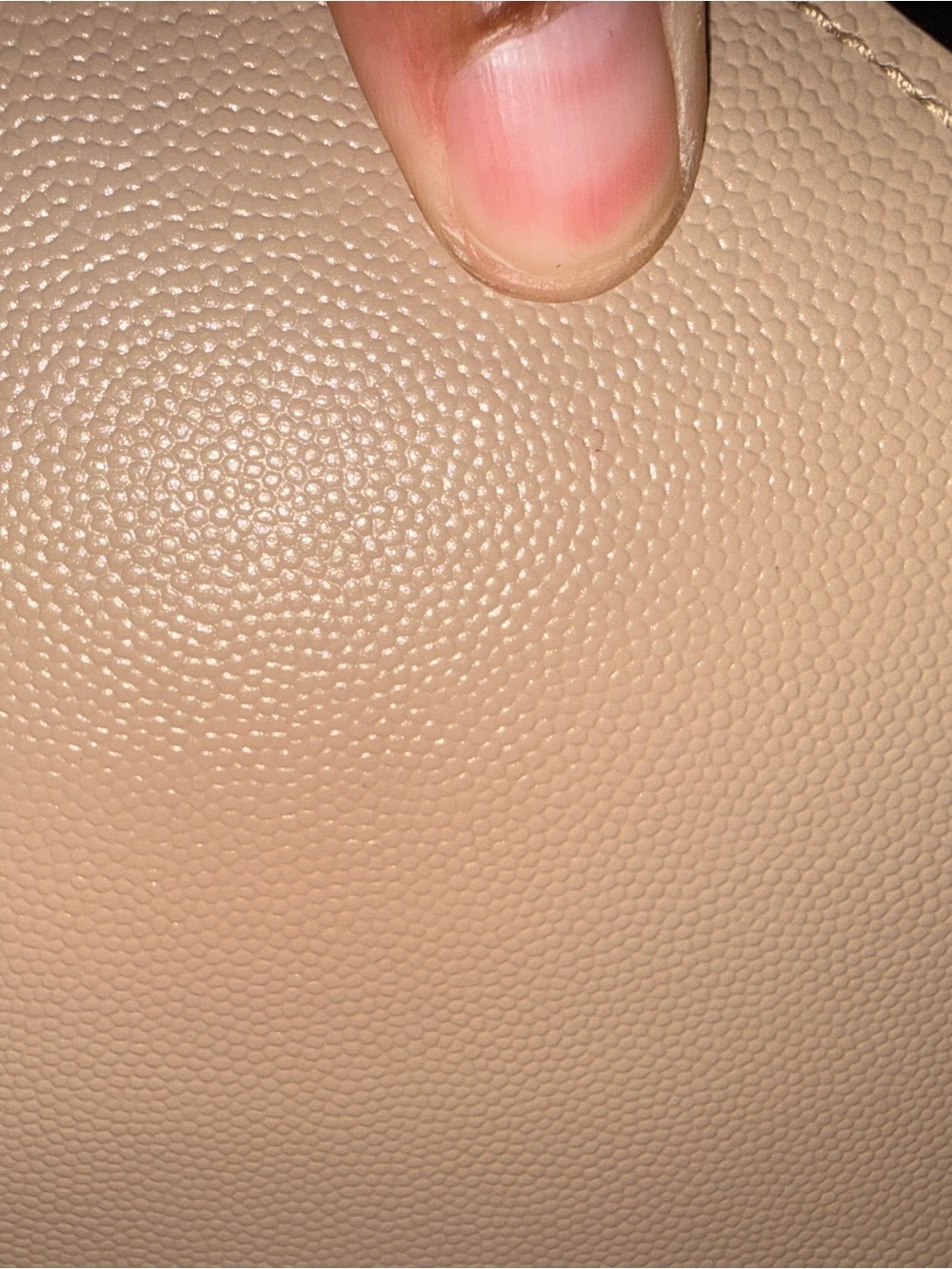 Saint Laurent Beige Quilted Leather Shoulder Bag with Gold YSL Logo - Picture 4 of 10